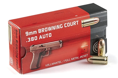 .380 Auto Ammo 380 ACP 50 Rounds 95 gr FMJ 380 Ammunition Geco Browning