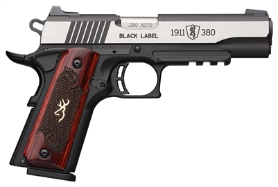 Browning 1911-380 Black Label Medallion Pro 380 4.25 Railed Pistol Layaway Option 051969492